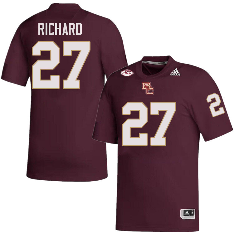 Turbo Richard Jersey,#27 Turbo Richard Boston College Eagles Football Jersey,Uniforms-Maroon